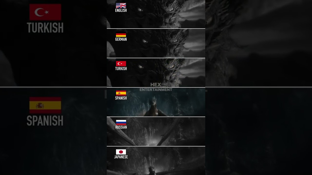 &ldquo;I Am Fire, I Am Death&rdquo; in different languages #shorts #lotr