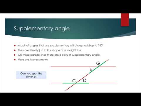 Angles On Parallel Lines Corresponding Supplementary