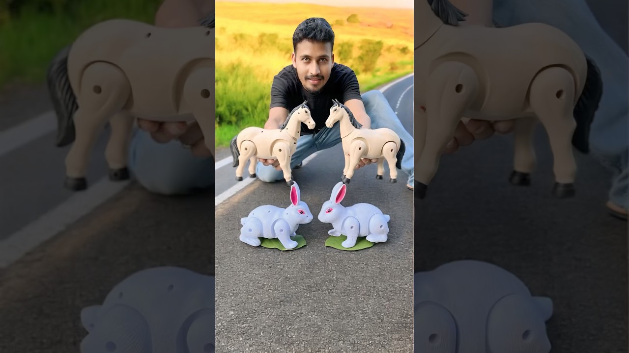 Remote Control 2 Ta Rabbit and Rc 2 Ta horse deko 😍