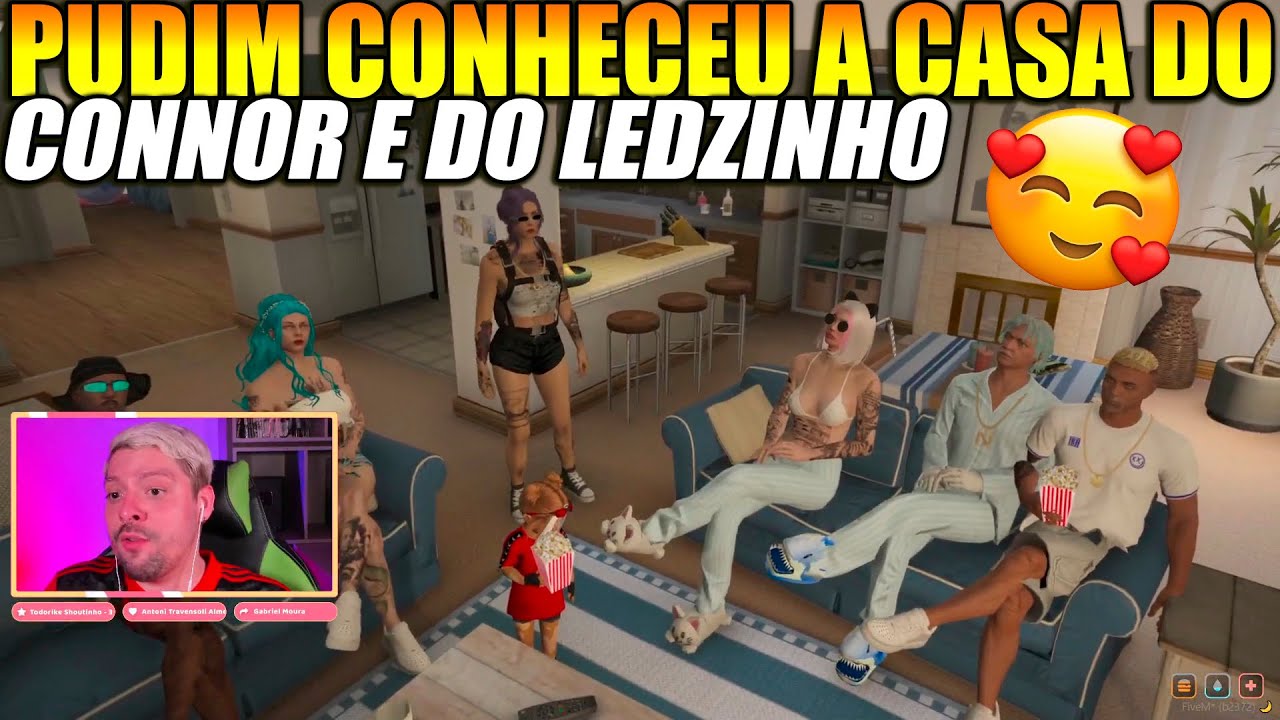 PUDIM CONHECE A CASA DO CONNOR E DO LEDZINHO