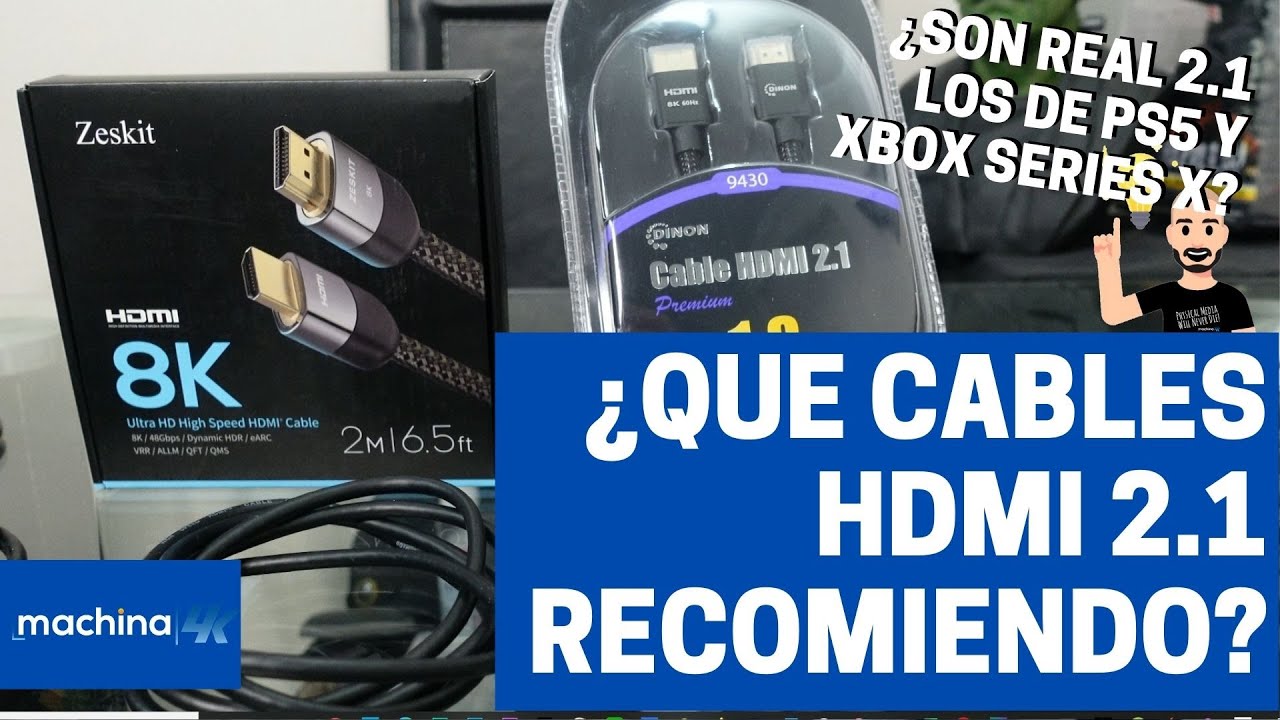 Qué cables HDMI 2.1 Ultra High Speed recomiendo? ¿Son real 2.1 los cables  de PS5 y Xbox Series X 🤔? 