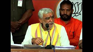 Union Minister Shri Ashwini Kumar Choubey Addresses Media at BJP Telangana H.Q. 