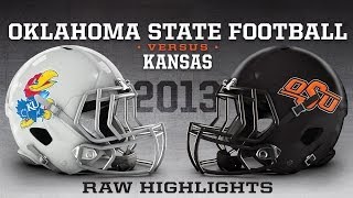 #15 Oklahoma State vs. Kansas - 2013 Football Highlights