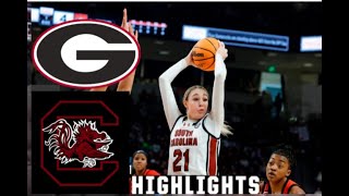 #1 South Carolina VS Georgia Highlights | NCAA Women's Basketball |