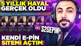 YILLARDIR HAYALİNİ KURDUĞUM S2G E-PİN SİTEMİZİ AÇTIK!! 😱 (HAYALDİ GERÇEK OLDU) | PUBG MOBILE