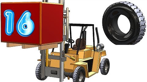 16- SolidWorks || Forklift ||: Tire