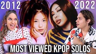 Waleska & Efra react to MOST VIEWED KPOP FEMALE SOLO MUSIC VIDEOS of Each Year - (2012 to 2022)