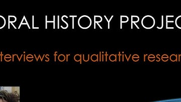 Interview Methods for Oral History and Qualitative Research