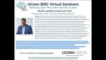 Number symbols in brain and mind - Daniel Ansari, PhD