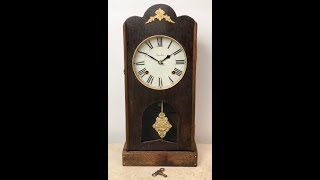 Antique Ingraham Hammer on Coil Chime Mantel Clock | Item#  2455 -Adelaide Clocks