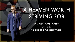 Lecture: 12 Rules for Life Tour  Sydney, Australia.