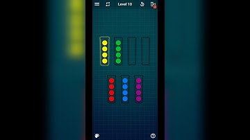 Ball Sort Puzzle Level 6 to 10 Solved