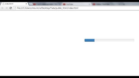 JQuery animation : 9 - Progress bar
