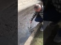 Unclogging a street drain
