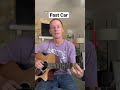 How to play Fast Car by Tracy Chapman #guitartutorial