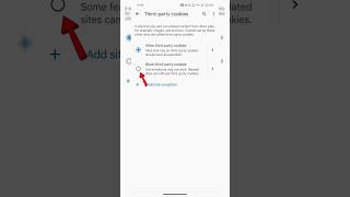 Set This Settings For Cookies In GoogleChrome Browser #shorts​ #youtubeshorts​ #mobile​ #shortvideo​
