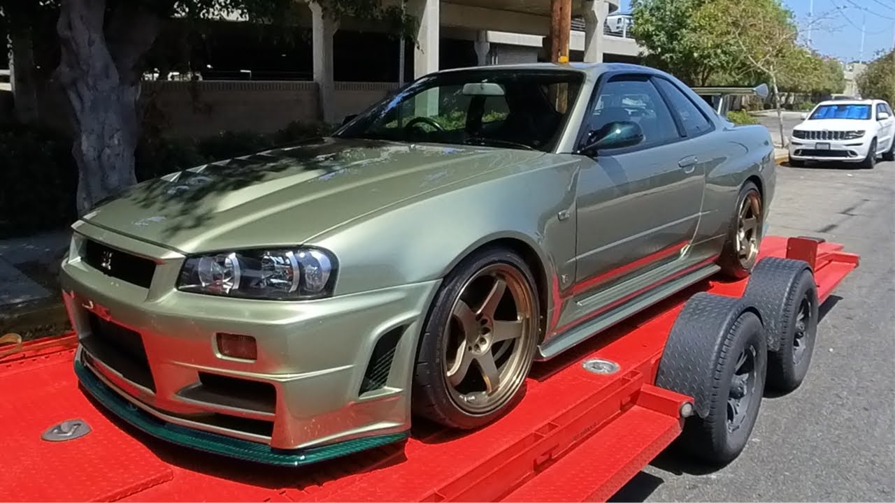 First time seeing her in the sun complete! (R34 GTR Mspec Nur) [4k