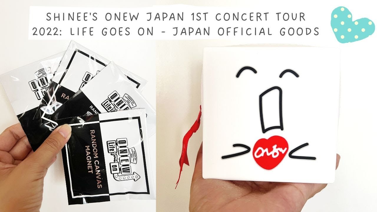 [UNBOXING] SHINee's Onew Japan 1st Concert Tour 2022: Life goes on - Japan  Official Goods