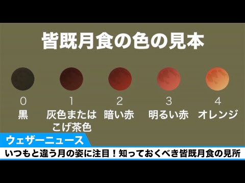 いつもと違う月の姿に注目！知っておくべき皆既月食の見所