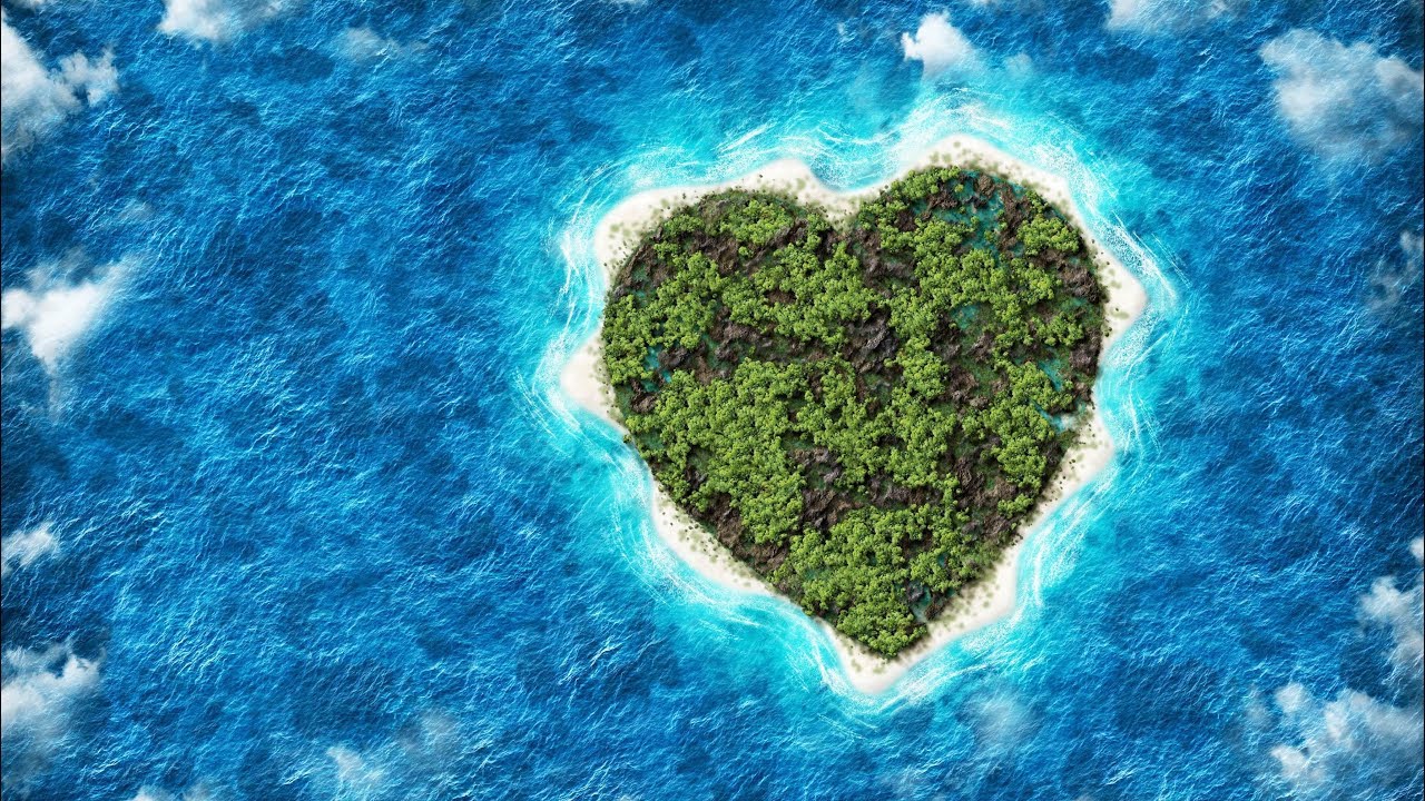 Необитаемый остров в виде сердца