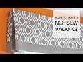 DIY No Sew Valance Tutorial