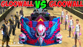 Gloowall Skin Challange On Factory Roof 😈 Noob vs Pro Gloowall Fight | Garena Free Fire 🔥⚡