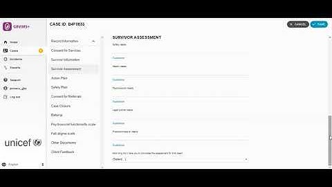Survivor Assessment Form