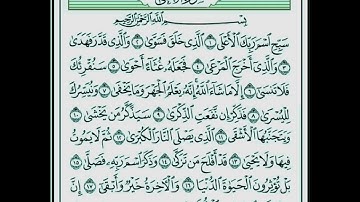 سورة الفاتحة والاعلى بصوت القارئ / اشرف قشاش