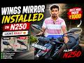 Installing Wings Mirror on Bajaj Pulsar N250 🔥 Full DIY Setup