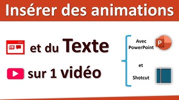 Insérer facilement des animations et du texte sur une vidéo avec Powerpoint et Shotcut