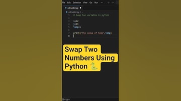 Swap Two Numbers Using Python 🐍#shorts