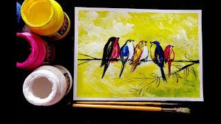 poster beginners painting easy colour step