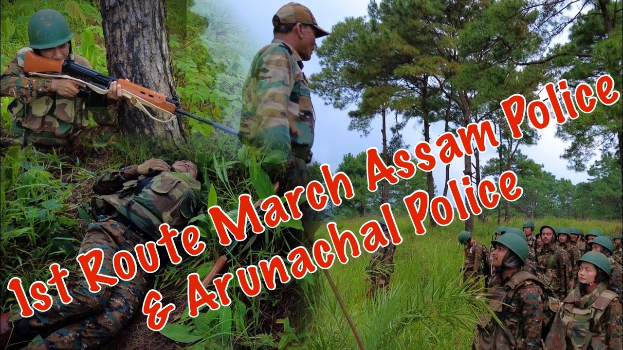 route-march-assam-police-arunachal-pradesh-police-sub-inspectors
