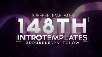 FREE Intro Template: 3D Purple Space Glow #148 w/Tutorial