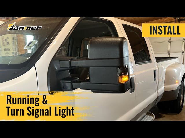 Towing Mirrors Ledkingdomus Tow Mirrors For 1999-2007 Ford F250-F550 Super Duty Turn Signal Power Heated Chromed 1999 Ford F350 Tow Mirrors