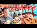 Flathead lobster seafood feast over sydney australia  the skyfeast buffet at sydneys skytower