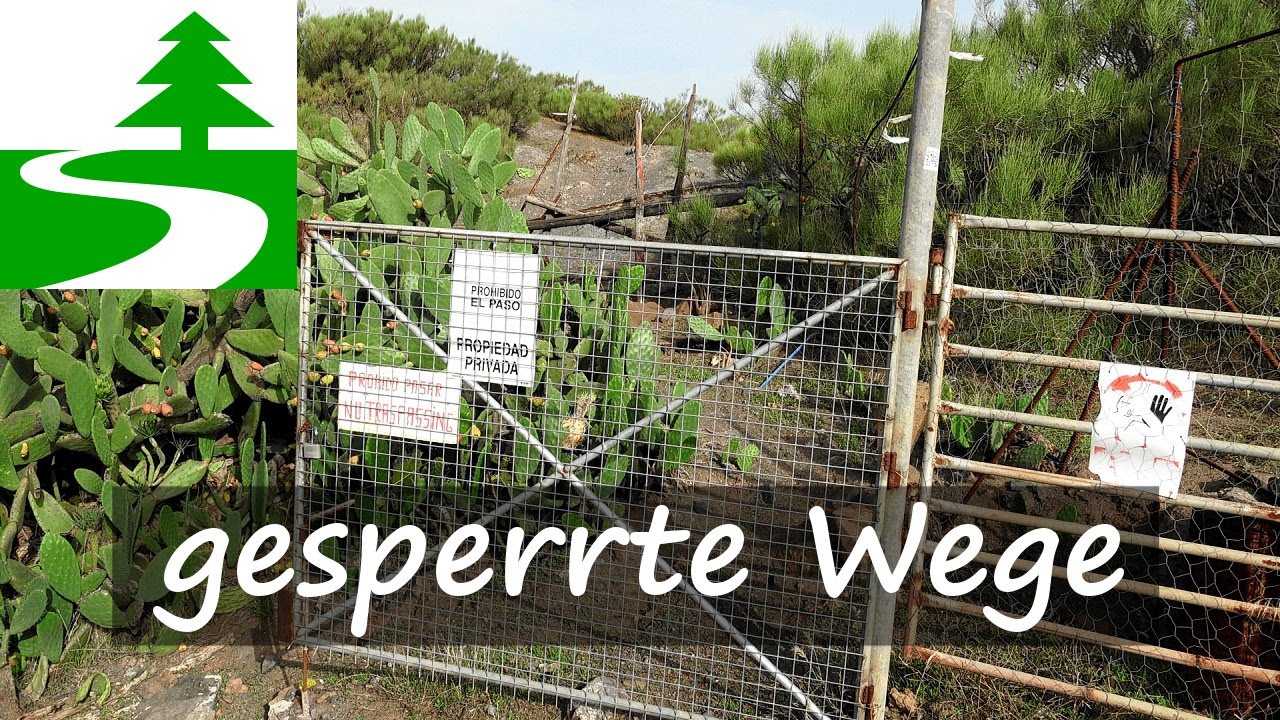 gesperrte Wanderwege auf Teneriffa 2024