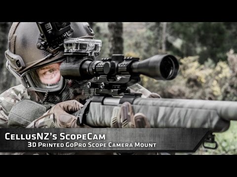 Airsoft Sniper - 3D Printed GoPro Scope Camera Mount