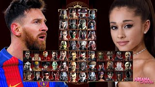 Mortal Kombat 9 - LIONEL MESSI 👽 & ARIANA GRANDE 🎵 - Expert Tag Ladder - Gameplay @(1080p) - 60ᶠᵖˢ ✔