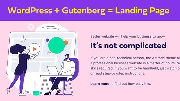 Build Landing page fast - WordPress + Gutenberg default blocks 👉 Smart & easy way