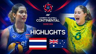 Thailand 🇹🇭 vs. Australia 🇦🇺 | Preliminary Phase | AVC Women's Continental Championship | Highlights