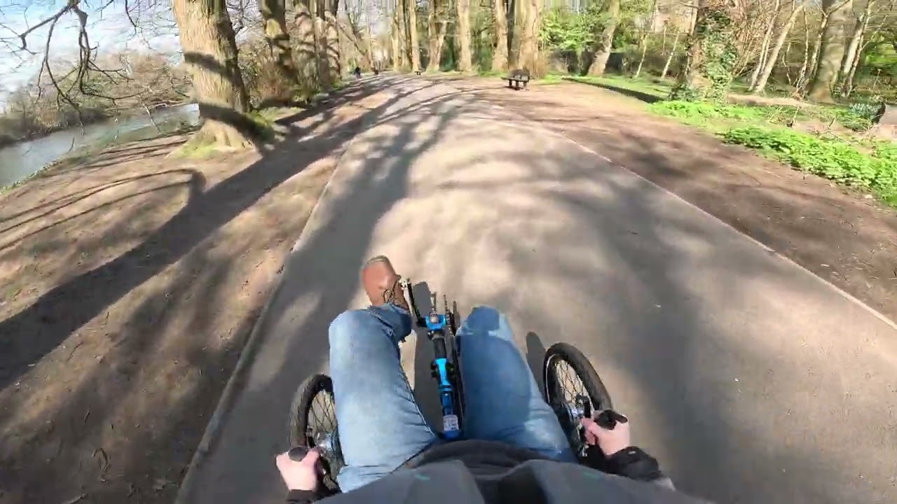 My first time on a Recumbent ICE Trike - The Taff Trail Adventure.