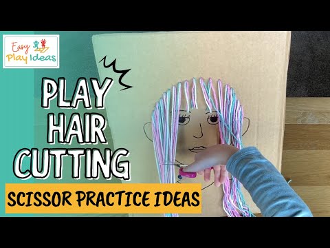 PLAY INSPIRATION | Pretend Play Hair Cutting Scissor Practice Ideas for Kids