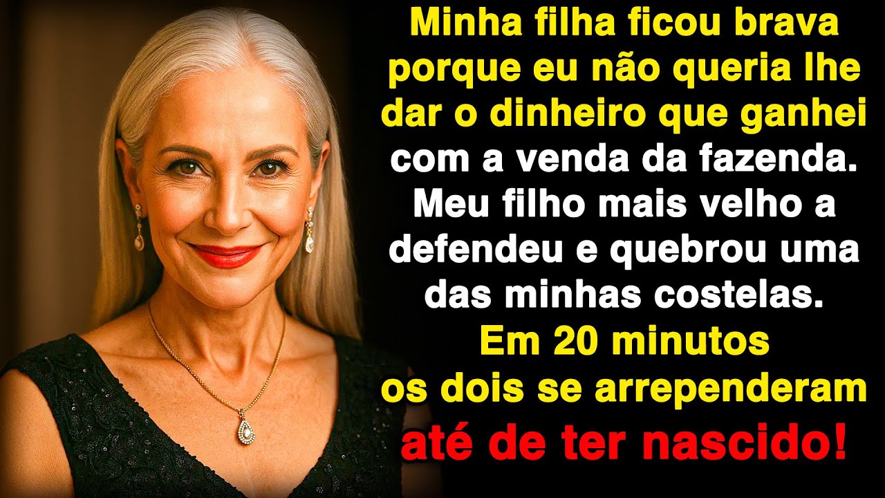 Não dei aos meus filhos o dinheiro da venda da fazenda e meu filho quebrou minha costela!