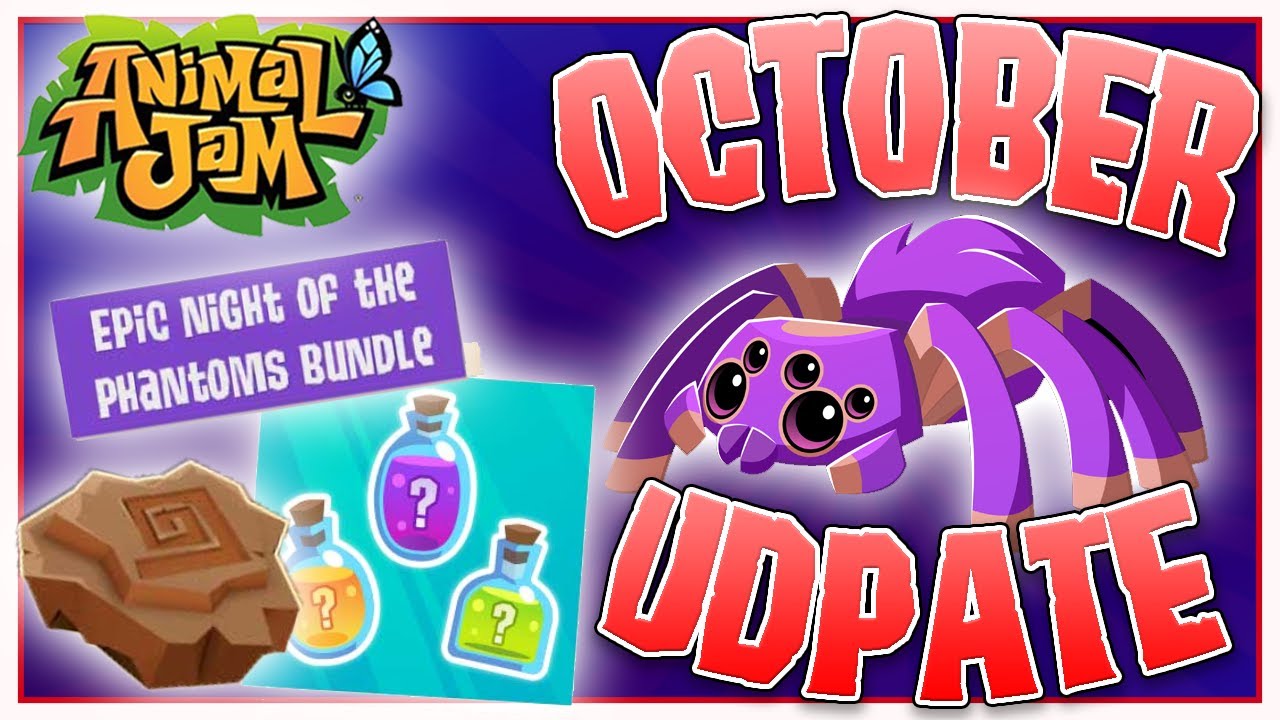 🎃OCTOBER UPDATE🎃Animal Jam *TARANTULAS?!* YouTube