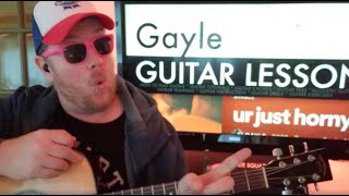 How To Play ur just horny - Gayle Guitar Tutorial (Beginner Lesson!)
