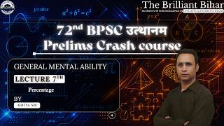 72nd BPSC उथानम Prelims Crash Course | GENERAL MENTAL ABILITY Lecture 7 | Live by ADITYA Sir