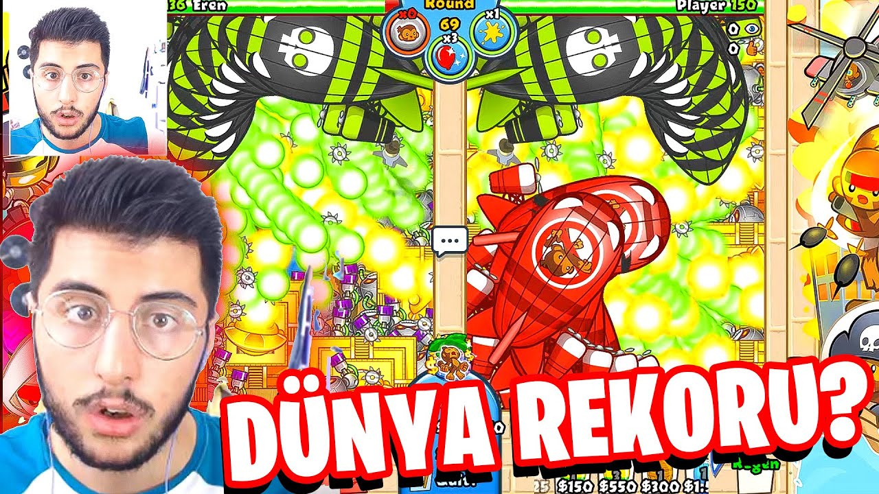 D NYA REKORU DENEMES 100 Round Challenge BTD Battles YouTube
