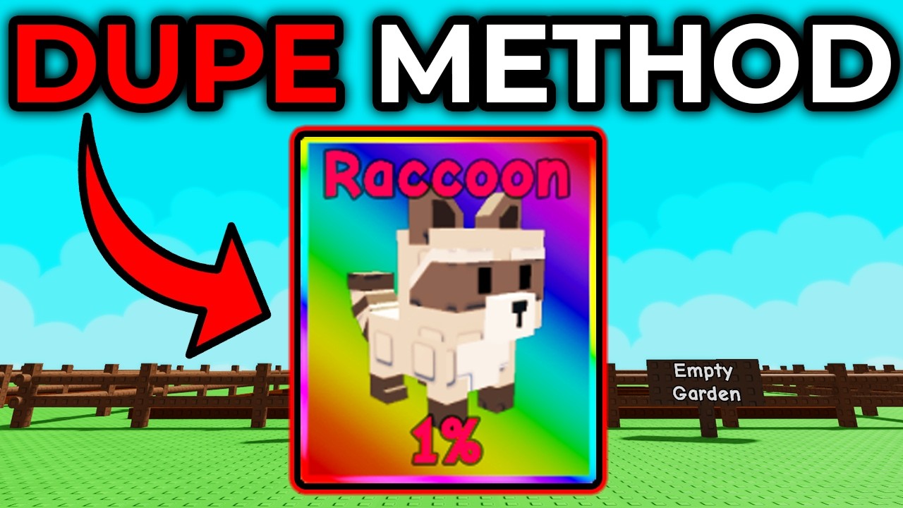 This RACOON DUPLICATION METHOD Will Make You BILLIONS! (Grow a Garden ...