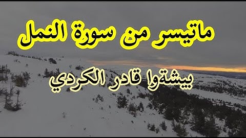 القرآن #4K تقليد بيشةوا قادر الكردي للشيخ ياسر الدوسري من سورة النمل تلاوة مؤثرة جداً #2021